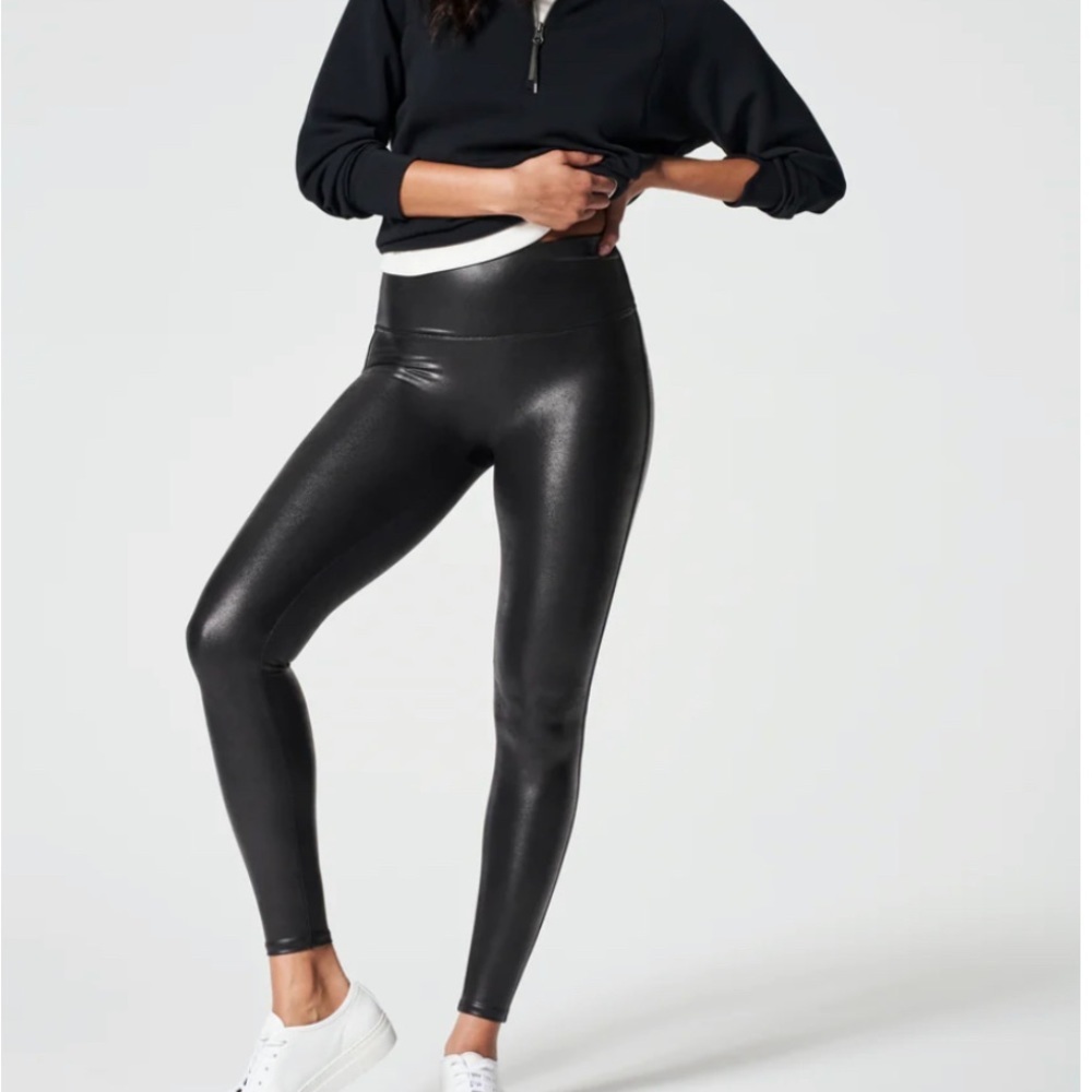 SPANX by Sara Blakey Faux Leather Leggings